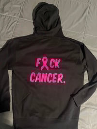Image 2 of f cancer hoodie