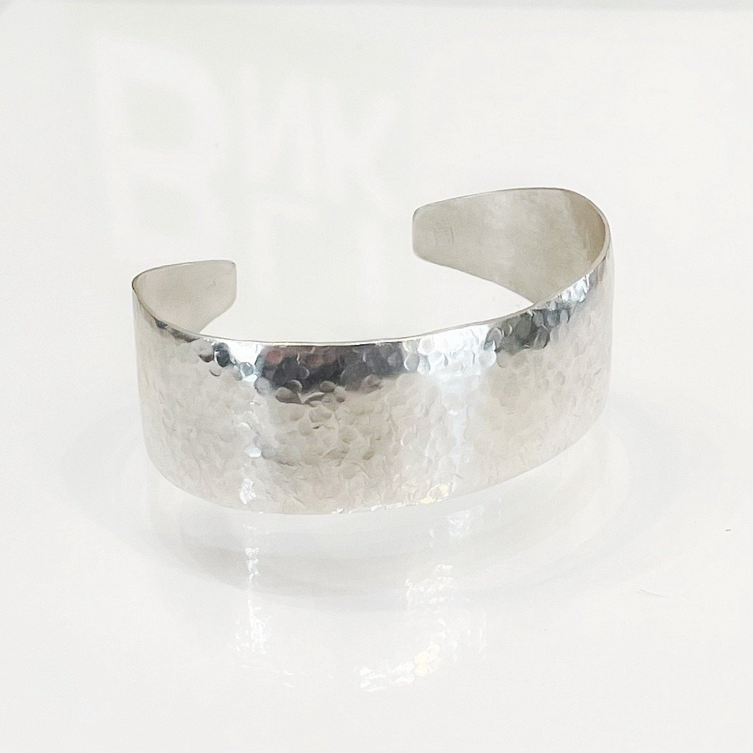 Hand Hammered Sterling Silver popular Cuff Bracelet