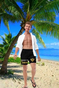Image 2 of “Command the Crown”™️ Swim Trunks