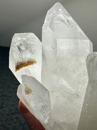 Image 6 of Clear Quartz Points Cluster With Chlorite Inclusions Statement Piece #2543