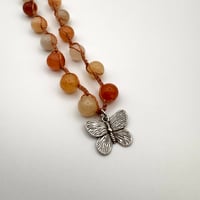 Image 2 of Imperial Jade Butterfly Car Charm