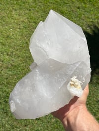 Image 9 of Large Clear Quartz Self Healed Points Cluster  Statement Piece #2063