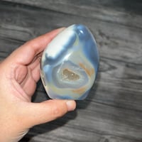 Image 1 of Druzy Orca Agate Freeform 