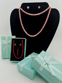 Image 1 of 16” pink candy coral set. 