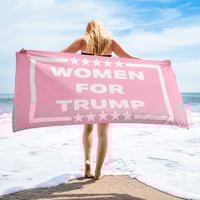 Image 1 of Women For Trump Cotton Candy - Towel from PatriotsCo.com