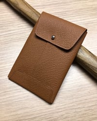 Image 1 of Hotel Cardholder - Caramel Grained Calfskin 