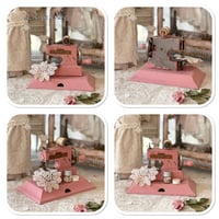 Image 4 of Vintage Child's pink toy sewing machine