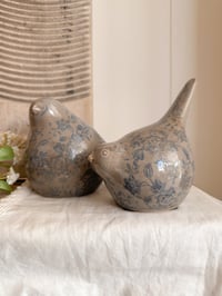 Image 2 of Floral Ceramic Birds ( 2 Sizes )