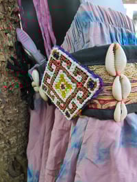 Image 11 of Tribal festival belt white triangle