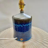 Image 2 of Blue And Roskilly Grey Table Lamp With Brass Fitting
