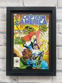 Image 1 of Captain America, framed complete vintage Marvel comic, No 320 August 1986