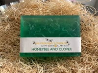 Image 1 of Honeybee and Clover Honeybee Glycerin Body Bar