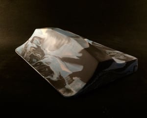 Image of Wired Ramps Quarter Ledge Edge (Dark Grey, White and Blue)