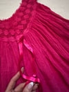 70s indian gauze and crochet tent tank or mini dress