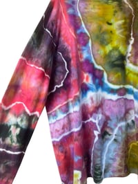 Image 10 of 3XL Ladies Long-Sleeve Stretch Tee in Bright Geode Ice Dye