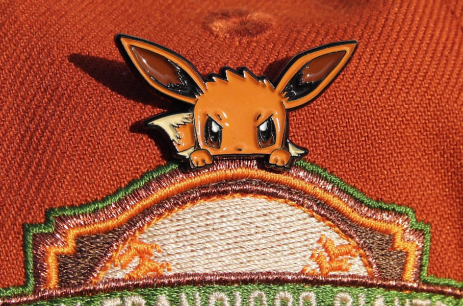 Image of Eevee Pink Peeker Pin