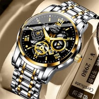 Image 1 of UTHAI Watch For Men Trendy High end Light Luxury Versatile Quartz Wristwatches Waterproof Roman Holl