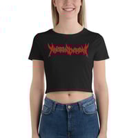Image 1 of Logo with NYC Thrash Back Print Women’s Crop Tee
