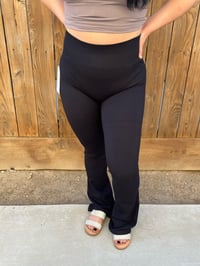 Image 1 of High band flared leggings 