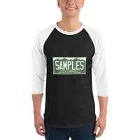 Image 6 of License Plate/ Unisex 3/4 sleeve raglan shirt- 6 COLORS AVAILABLE