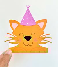 Image 2 of Personalised Fun Cat-Themed Birthday Card - Custom Card for kids & Cat Lovers
