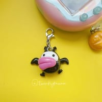 Image 3 of Deviltchi - Tamagotchi Polymer Clay Charm