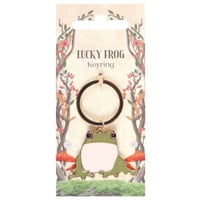 Image 2 of Lucky Frog Metal Keyring