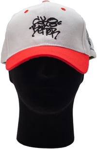 Image 4 of Sk8 Better (White w/ red brim)