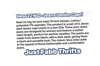 Image 5 of New Sz.22W D-Jeans Denim Capri #384*15