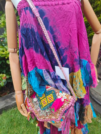 Image 6 of Wanderlust maxi skirt / bandeau dress -pink rainbows 6-12