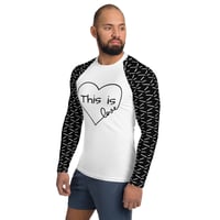 Image 3 of men heart long sleeves Men's Rash Guard