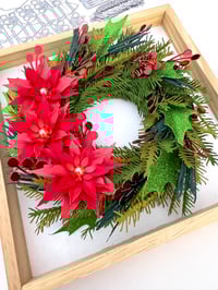 Image 1 of Corona de Navidad / Christmas Wreath Metal Diecut 