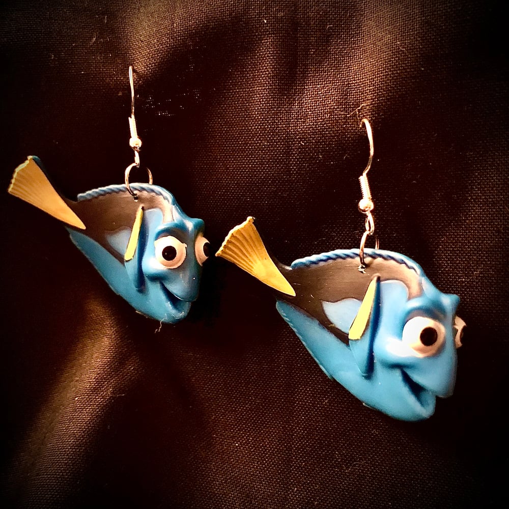“Hi! I’m Nemo!” UPcycled toy earrings!