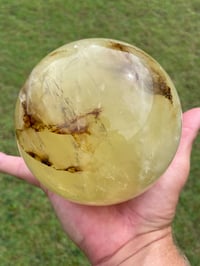Image 6 of Lemon Quartz Crystal Sphere #147