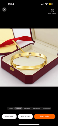 Image 2 of Love Gold Bracelet Screwdriver with 10 stones