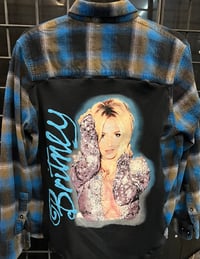 Vintage Blue/Black/Brown Flannel Shirt Britney Spears
