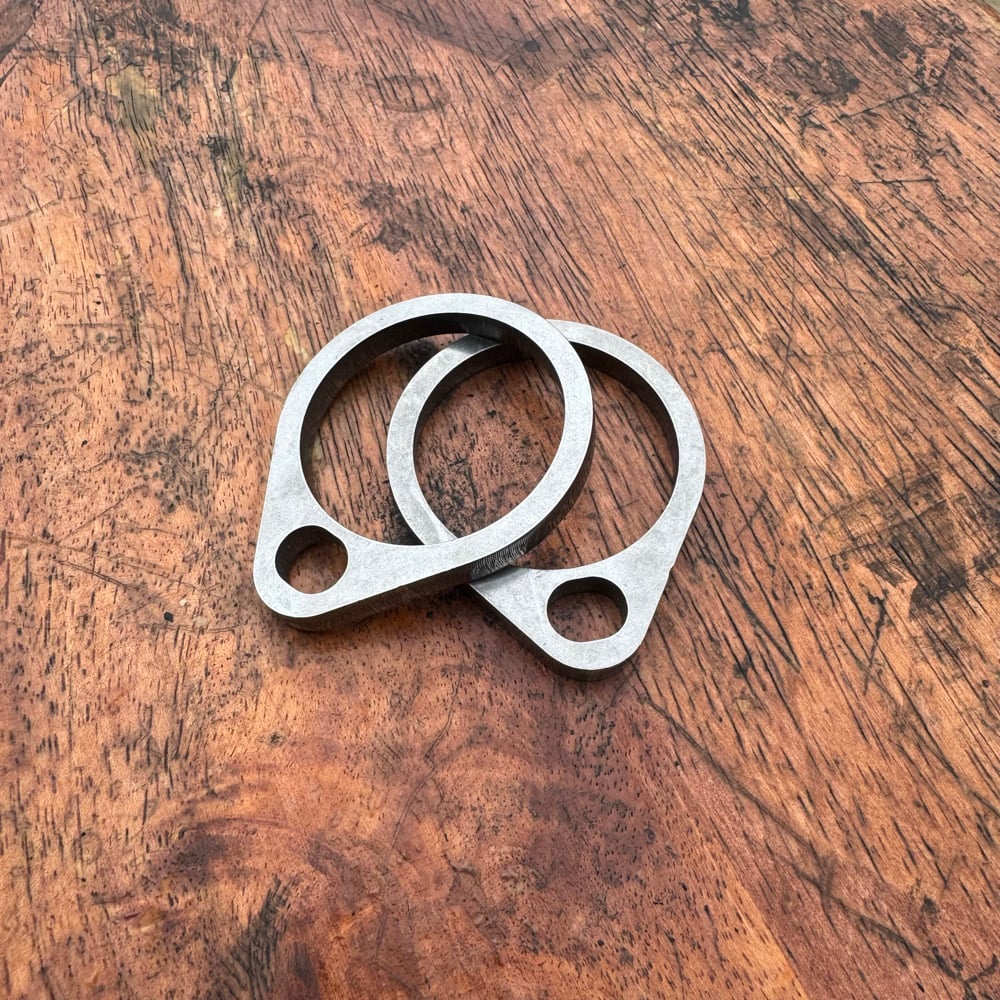 Image of UM-044 Shovelhead Exhaust Flange Mild Steel