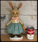 Becky the Bunny rabbit Doll original folk art creation Penny Grotz