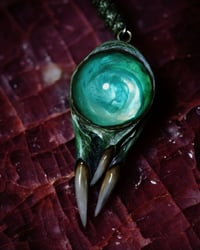Image 13 of Teal Blue Snaggletooth Pendant