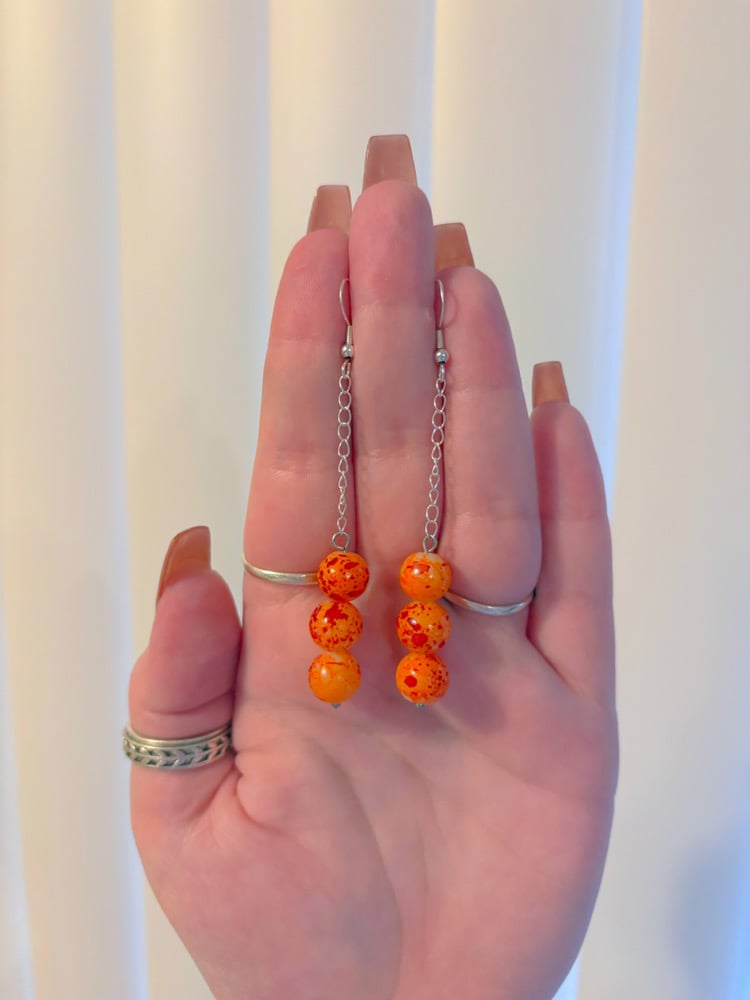 Image of dainty dangle earrings