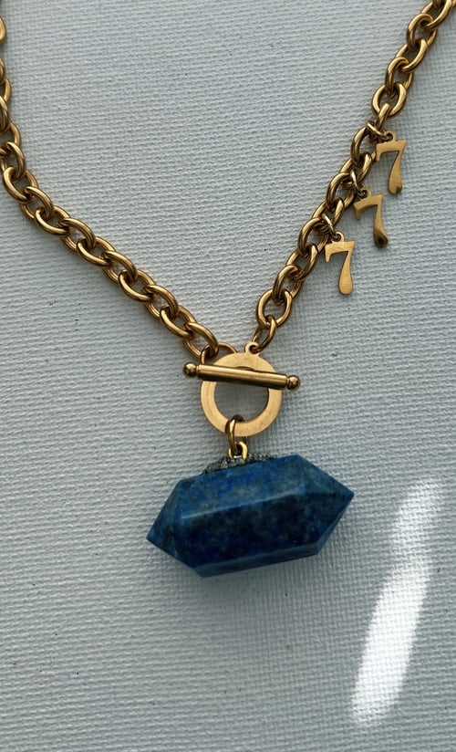 Image of MY ROCK  • Lapis Lazuli Angel Number Necklace