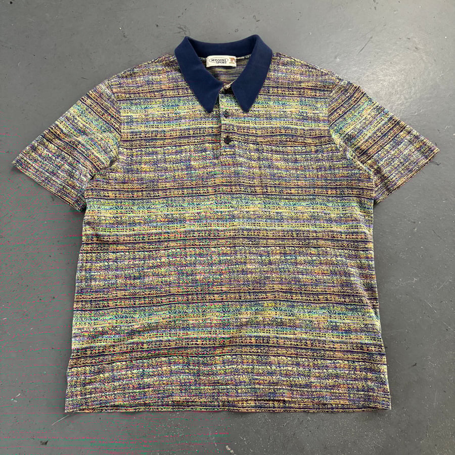 Image of 1980s Missoni polo shirt, size large