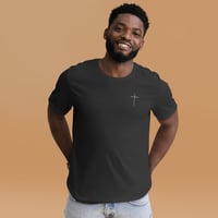 Image 2 of Embroidered Cross T-shirt