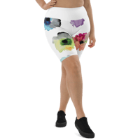 Image 9 of FLORAL BIKER SHORTS