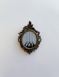 Small framed Three of Swords print