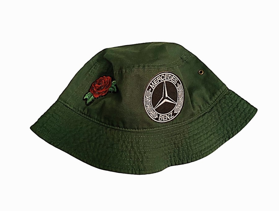 Image of Mercedes Benz Bucket Hat Forest Green