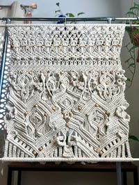 Image 4 of Scattered Leaves Macrame Wall Hanging