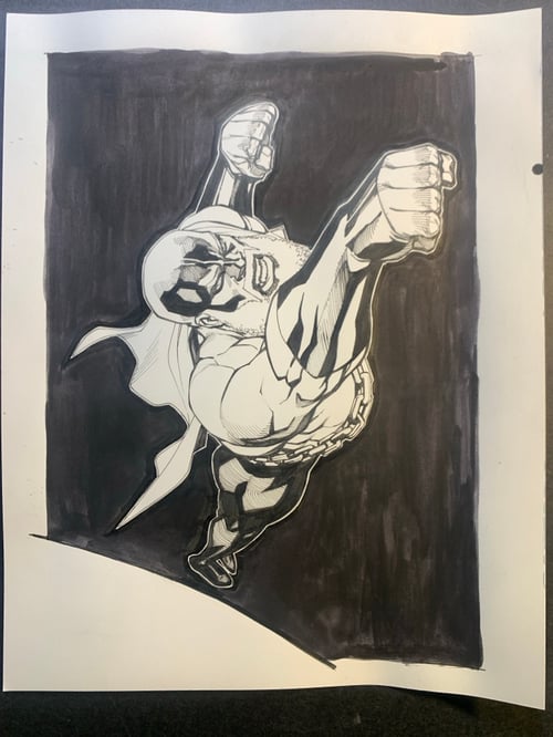 Image of POWER MAN:TIMELESS #1 page 04 original art