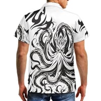 Image 4 of Men's Pique He'e Print Collard Shirt