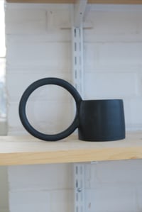 Image 5 of Circle Mug In Black Satin